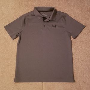 Under Armour Boys Gray Polo Shirt